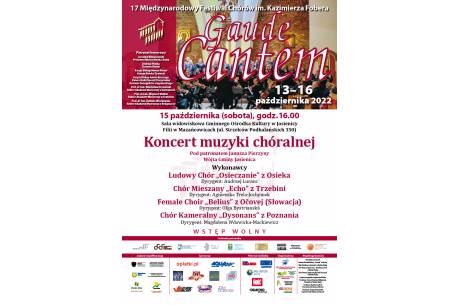 Gaude Cantem 2022 - Koncert muzyki chóralnej w Mazańcowicach